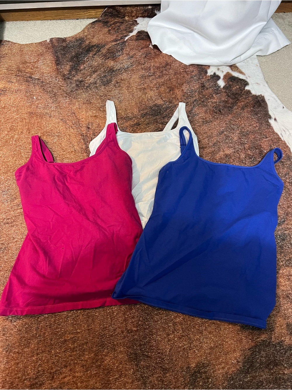Pack of Women's Tank Tops - Black, White, Blue, Pink